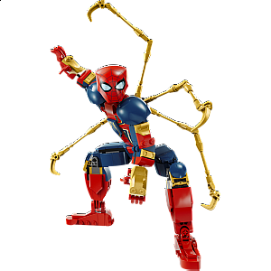 Lego kocke Super Heroes Figura Iron Spider-Mana za slaganje 76298