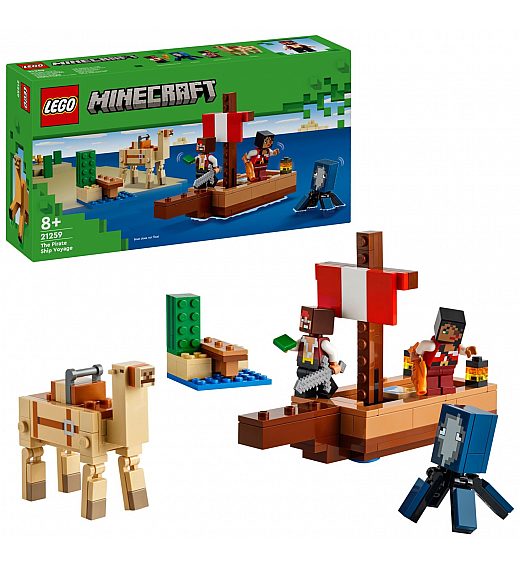 Lego® Minecraft® 21259 Potovanje s piratsko ladjo Lego