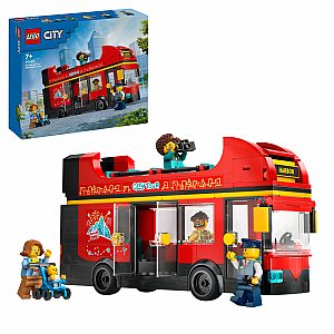 Lego kocke City Crveni turistički autobus na kat 60407