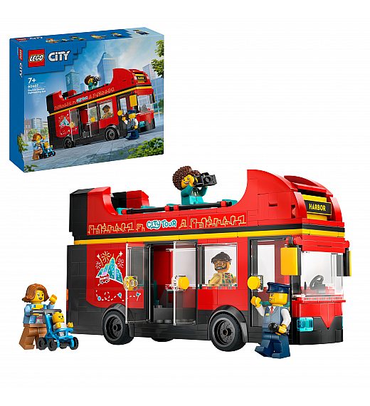 Lego kocke City Rdeči dvonadstropni turistični avtobus 60407 Lego