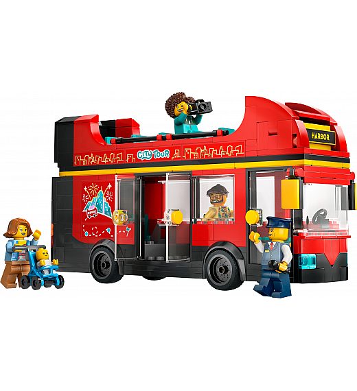 Lego kocke City Crveni turistički autobus na kat 60407 Lego