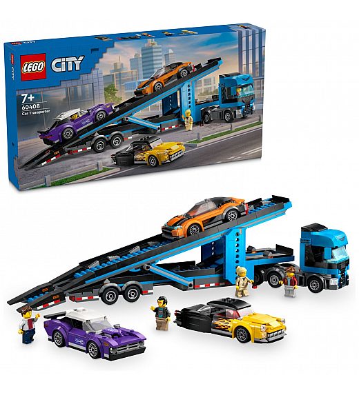 Lego kocke City Transportno vozilo za avtomobile z avtomobili 60408 Lego