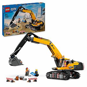 Lego kocke City Žuti građevinski bager 60420