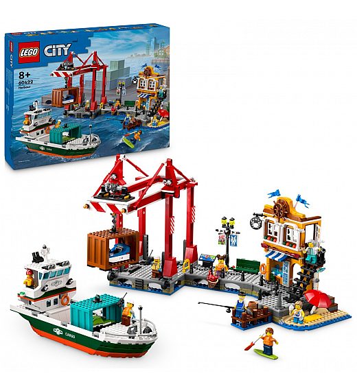 Lego kocke City Gradska luka s teretnim brodom 60422 Lego