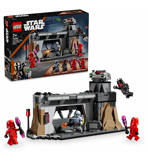 Lego kocke Star Wars Paz Vizsla™ i Moff Gideon™ u borbi 75386 Lego