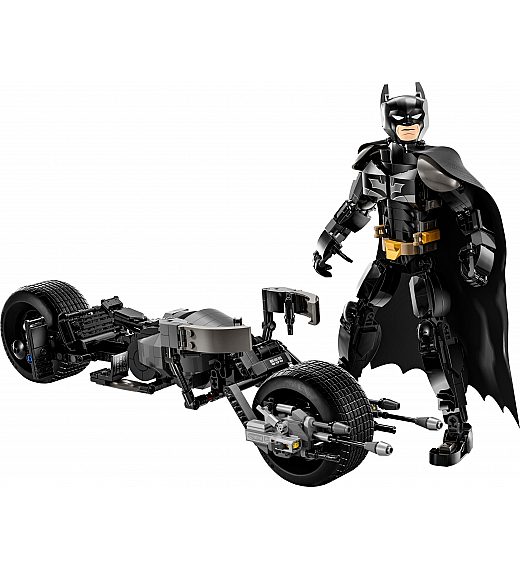 Lego kocke Super Heroes Složiva figura Batmana i motocikl Bat-Pod 76273 Lego