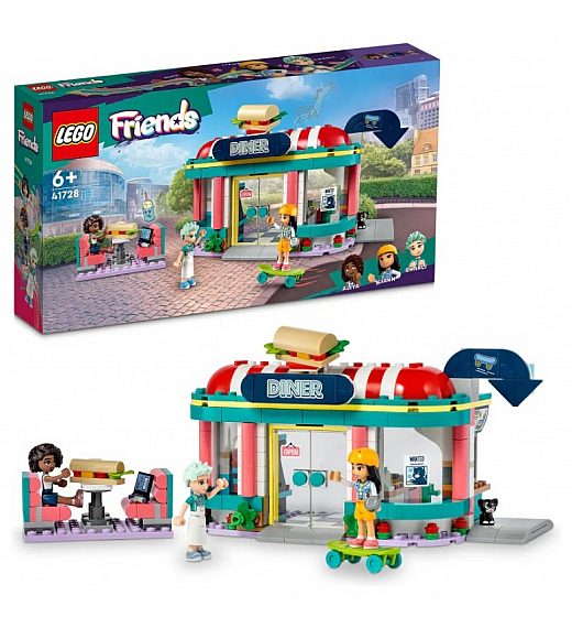 Lego kocke Friends Okrepčevalnica v središču Heartlaka 41728 Lego