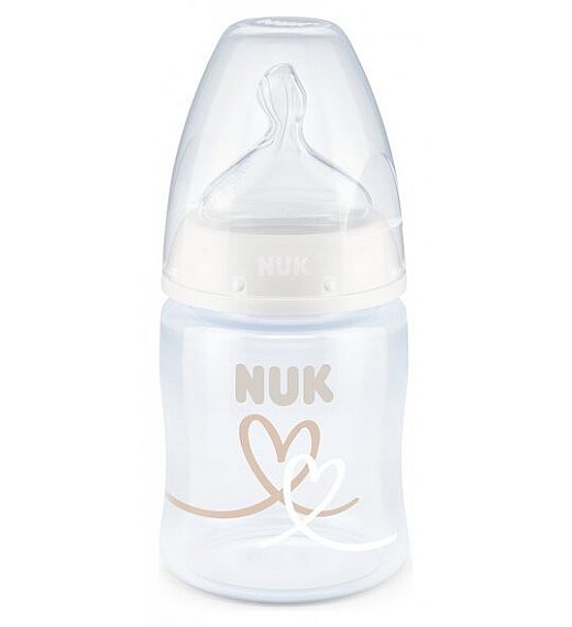 Nuk steklenička plastična FC+ z vrgrajenim temperaturnim indikatorjem 150ml silikon 0-6m NUK