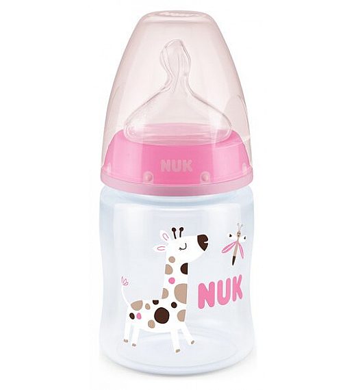 Nuk steklenička plastična FC+ z vrgrajenim temperaturnim indikatorjem 150ml silikon 0-6m NUK