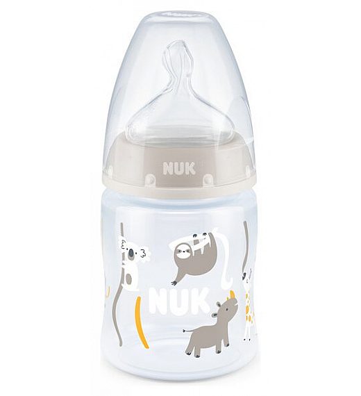 Nuk steklenička plastična FC+ z vrgrajenim temperaturnim indikatorjem 150ml silikon 0-6m NUK