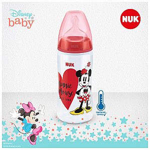 Nuk steklenička plastična First Choice + z vgrajenim temperaturnim indikatorjem mickey 300 ml