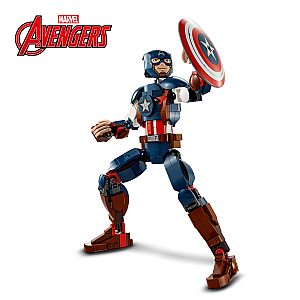 Kocke Super Heroes Figura Captaina Americe za slaganje 76258