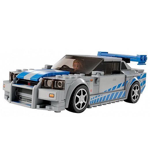 Kocke Speed Champions 2 Fast 2 Furious Nissan Skyline GT-R (R34) 76917 Lego