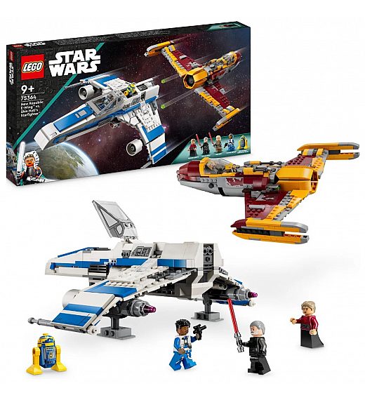 Kocke Star Wars Novorepubliški E-Wing proti Shin Hatijinemu Starfighterju 75364 Lego