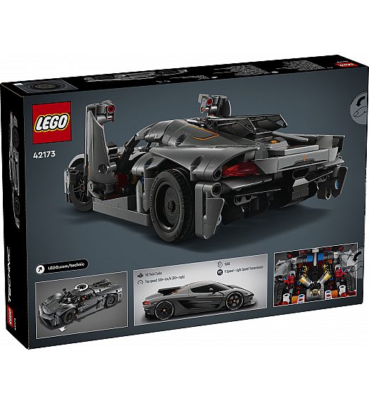 Kocke Technic Sivi hiperautomobil Koenigsegg Jesko Absolut 42173 Lego