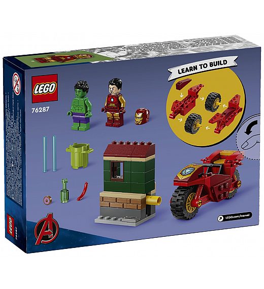 Kocke Super Heroes Iron Man z motorjem in Hulk 76287 Lego