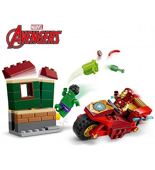 Kocke Super Heroes Iron Man z motorjem in Hulk 76287 Lego