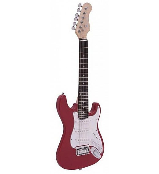 DJEČJA ELEKTRIČNA GITARA DIMAVERY J-350, CRVENA-BIJELA 26217211