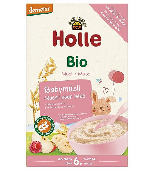 Holle sadno-žitna kaša s 6. mesecem, 250g, BIO-DEMETER Holle