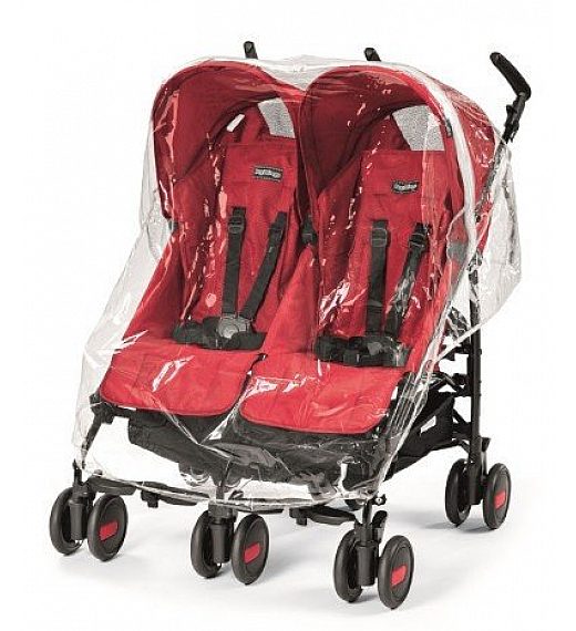 Zaštita protiv kiše za kolica za blizance Peg Perego Aria Twin in Pliko Mini Twin