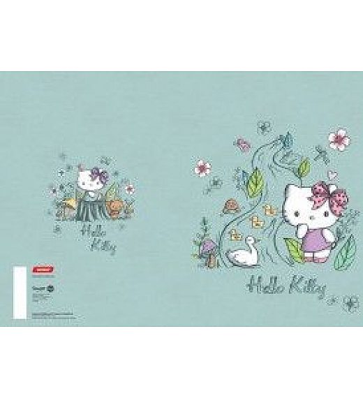 Zvezek A4 Hello Kitty Garden karo