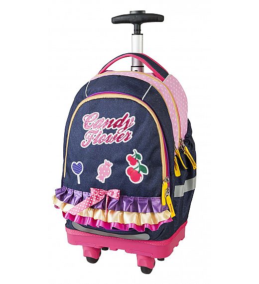 Target SMART Trolley Candy Flower 17917 - šolska torba na kolesih