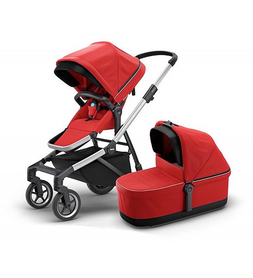 Thule SLEEK Energy Red - otroški voziček s košaro