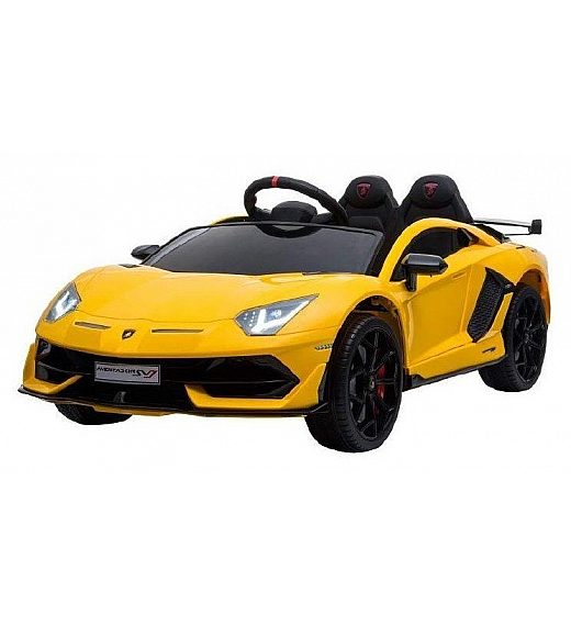 12V LAMBORGHINI AVENTADOR Lamas Toys - auto na akumulator žuti