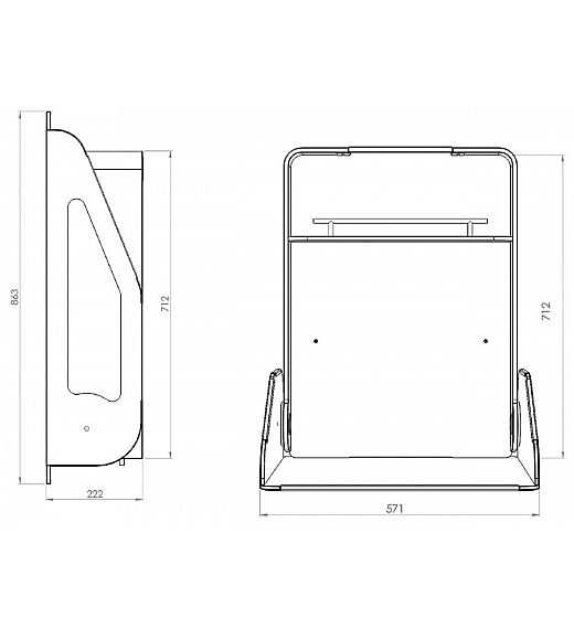 Stol za presvlačenje TIMKID QUATTRO White