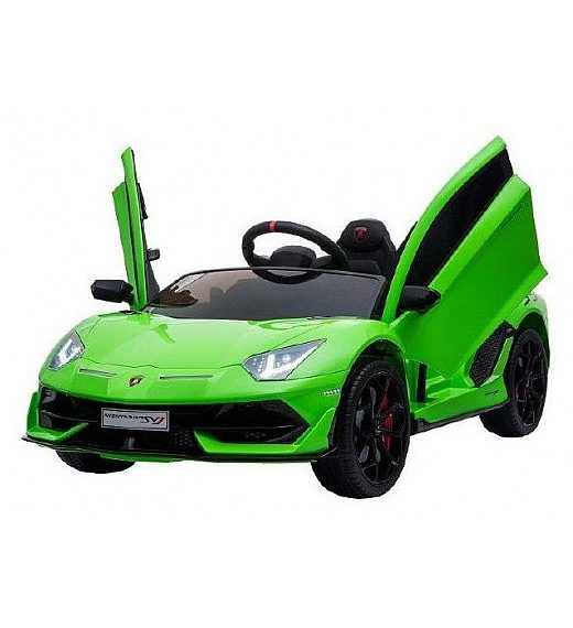 12V LAMBORGHINI AVENTADOR Lamas Toys - avto na akumulator z daljincem zelen