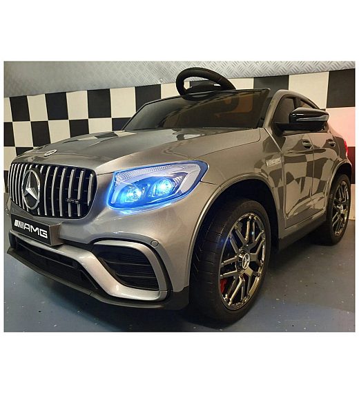 12V MERCEDES GLC 63 COUPE’  Metallic Silver - otroški električni avto