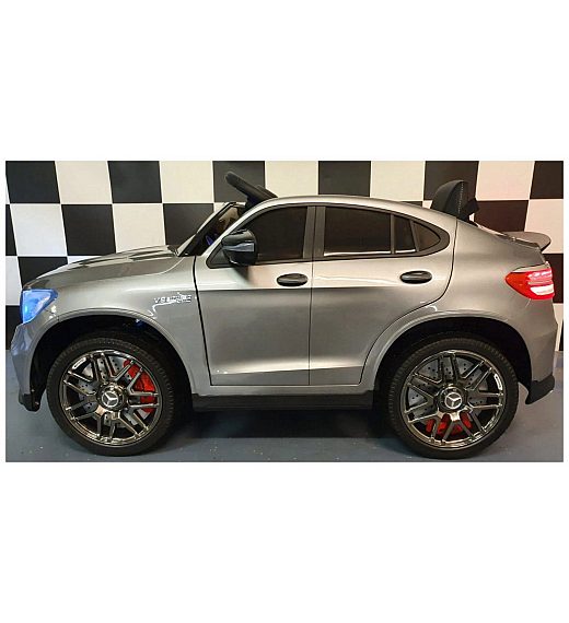 12V MERCEDES GLC 63 COUPE’  Metallic Silver - auto na akumulator