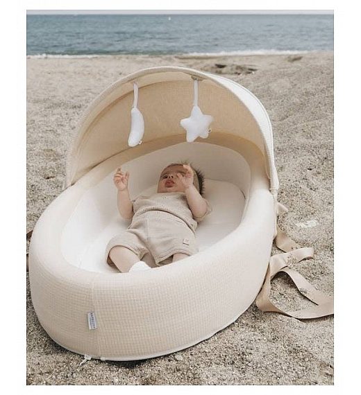 Gnezdece BABY NEST CO-SLEEPING BABY BED Brasilian Sand Bamboom