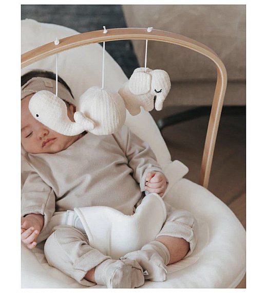 Ležaljka BABY BOUNCER Grey