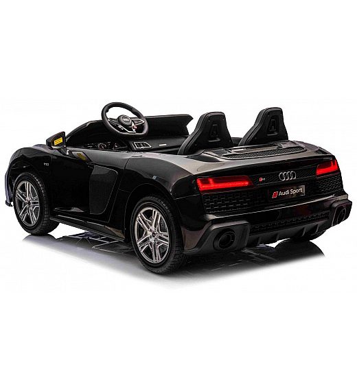 24V AUDI R8 SPYDER Black - dječji automobil na baterije Beneo