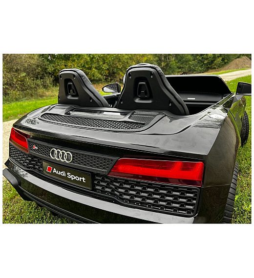 24V AUDI R8 SPYDER Black - dječji automobil na baterije Beneo