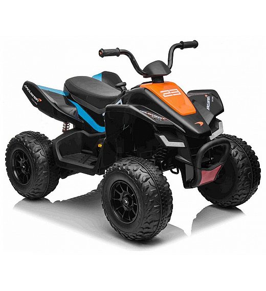 12V otroški štirikolesnik QUAD 4x4 McLaren Racing MCL Black Beneo