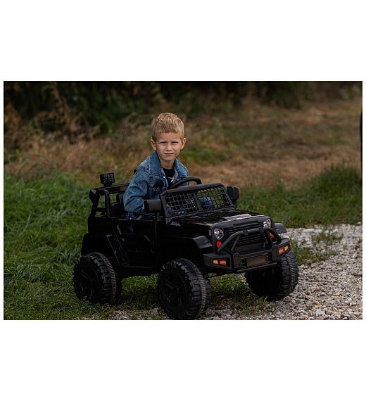 12V OFFROAD - dječji akumulatorski auto, crni