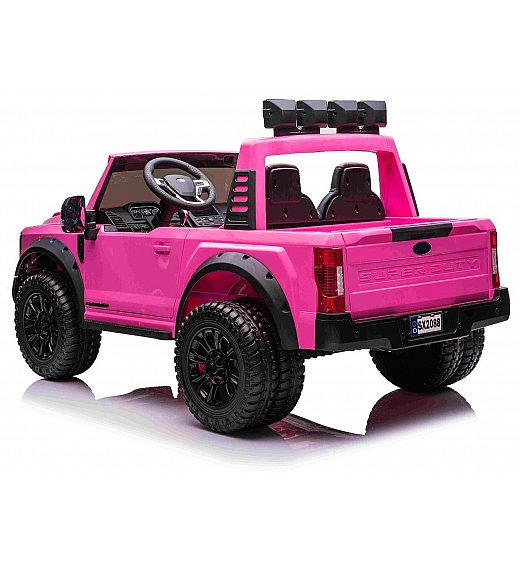 24V Ford Super Duty pink – otroški avto na akumulator