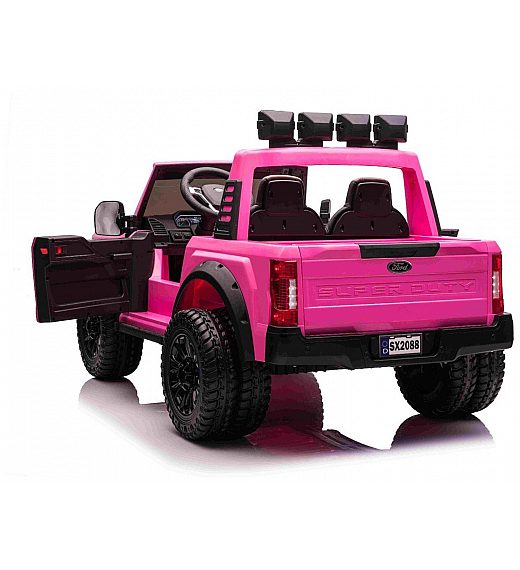 24V Ford Super Duty pink – otroški avto na akumulator