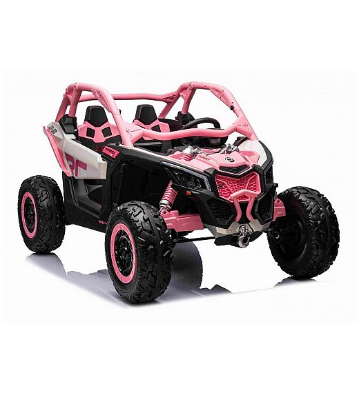 12V CAM-AM MAVERICK - otroški avto na akumulator 4x4, pink