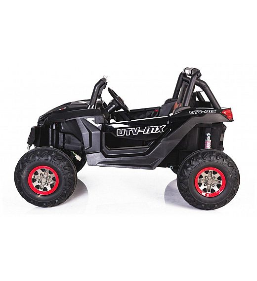 24V RSX MX - dječji automobil na baterijem 4x4, crni