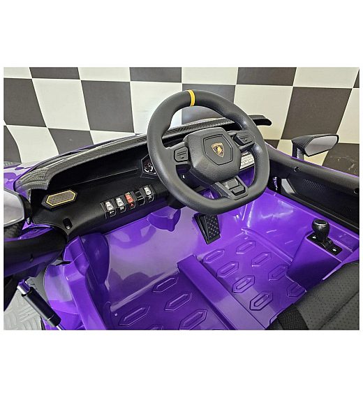 Otroški avto na akumulator 12V LAMBORGHINI AUTENTICA Purple Cars4kids