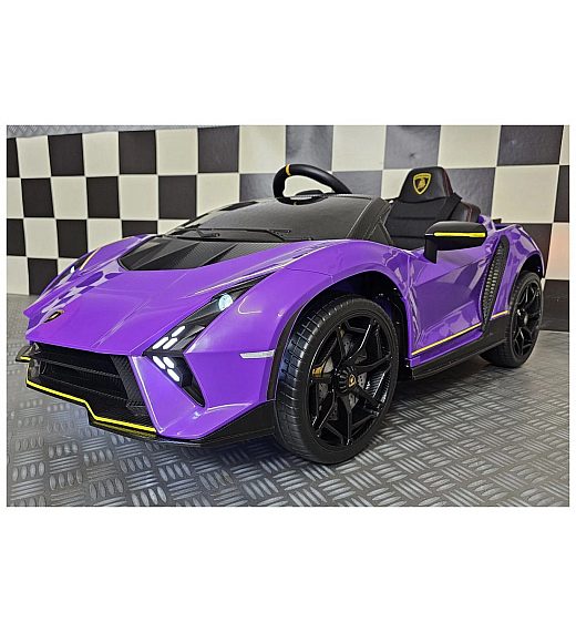 Otroški avto na akumulator 12V LAMBORGHINI AUTENTICA Purple Cars4kids