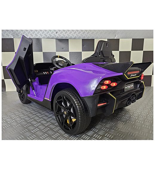 Otroški avto na akumulator 12V LAMBORGHINI AUTENTICA Purple Cars4kids