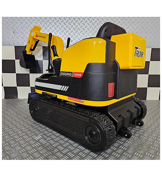 24V Excavator - dječji bager u žutoj boji Cars4kids Trading