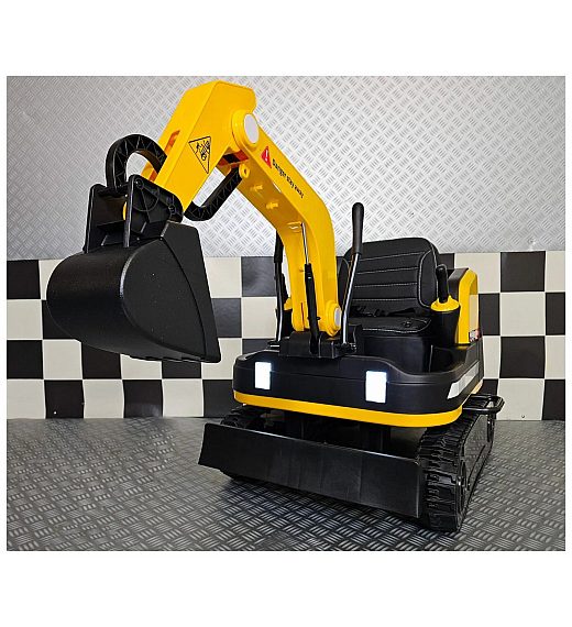 24V Excavator - dječji bager u žutoj boji Cars4kids Trading