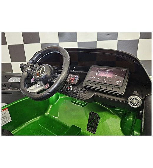 Avto na akumulator 12V Mercedes SL63 Metallic Green Cars4kids