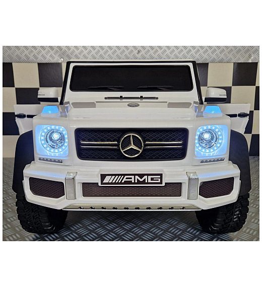 12V Mercedes G63 6X6 - dječji auto na akumulator, bijeli Cars4kids Trading