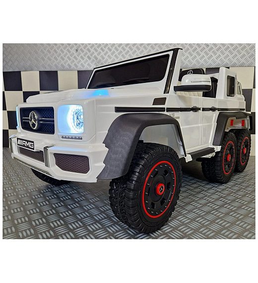 12V Mercedes G63 6X6 - dječji auto na akumulator, bijeli Cars4kids Trading